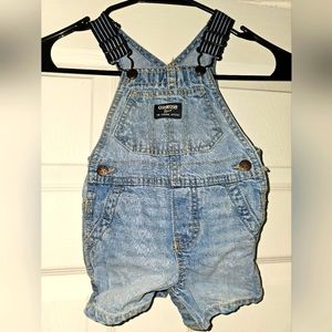 Vintage 90's OshKosh B'Gosh Denim Overalls with Vestbak size 3-6 months